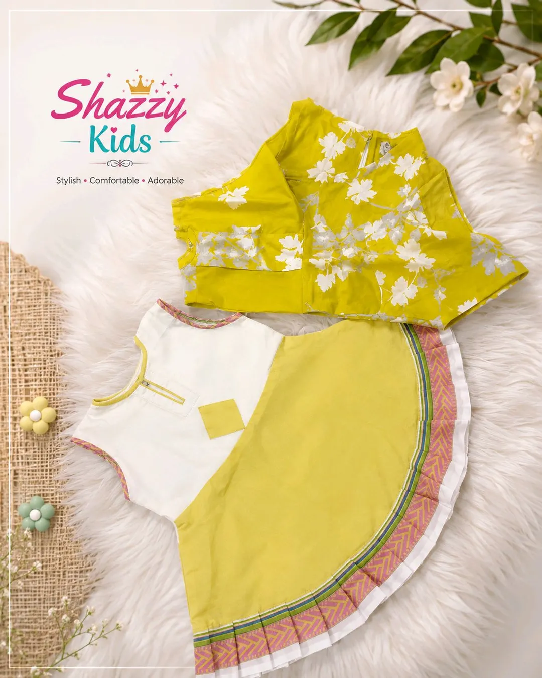 Premium Printed Lawn Frock for Girls | 9 Months – 4 Years