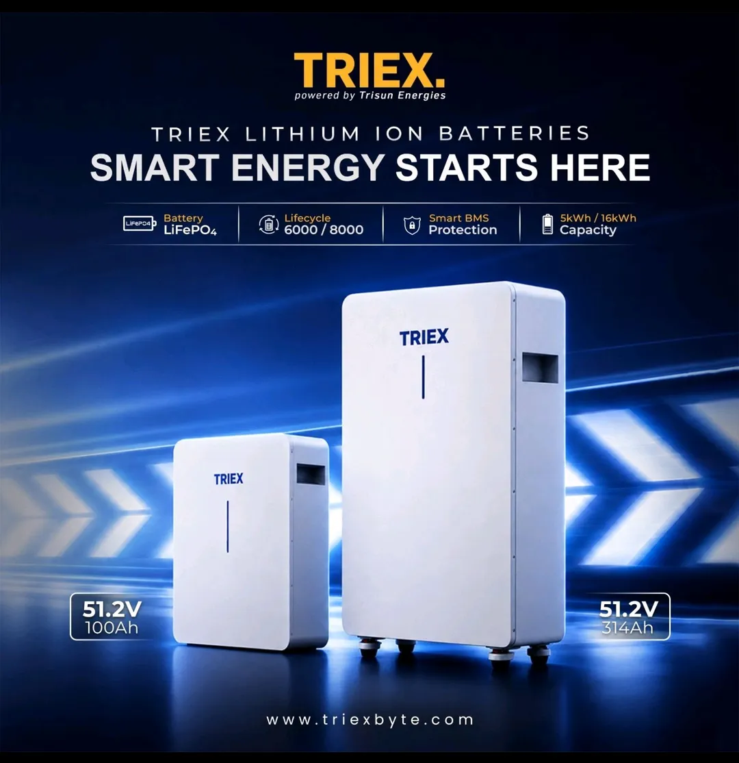Triex lithium battery 51.2V (5KW) 100Ah