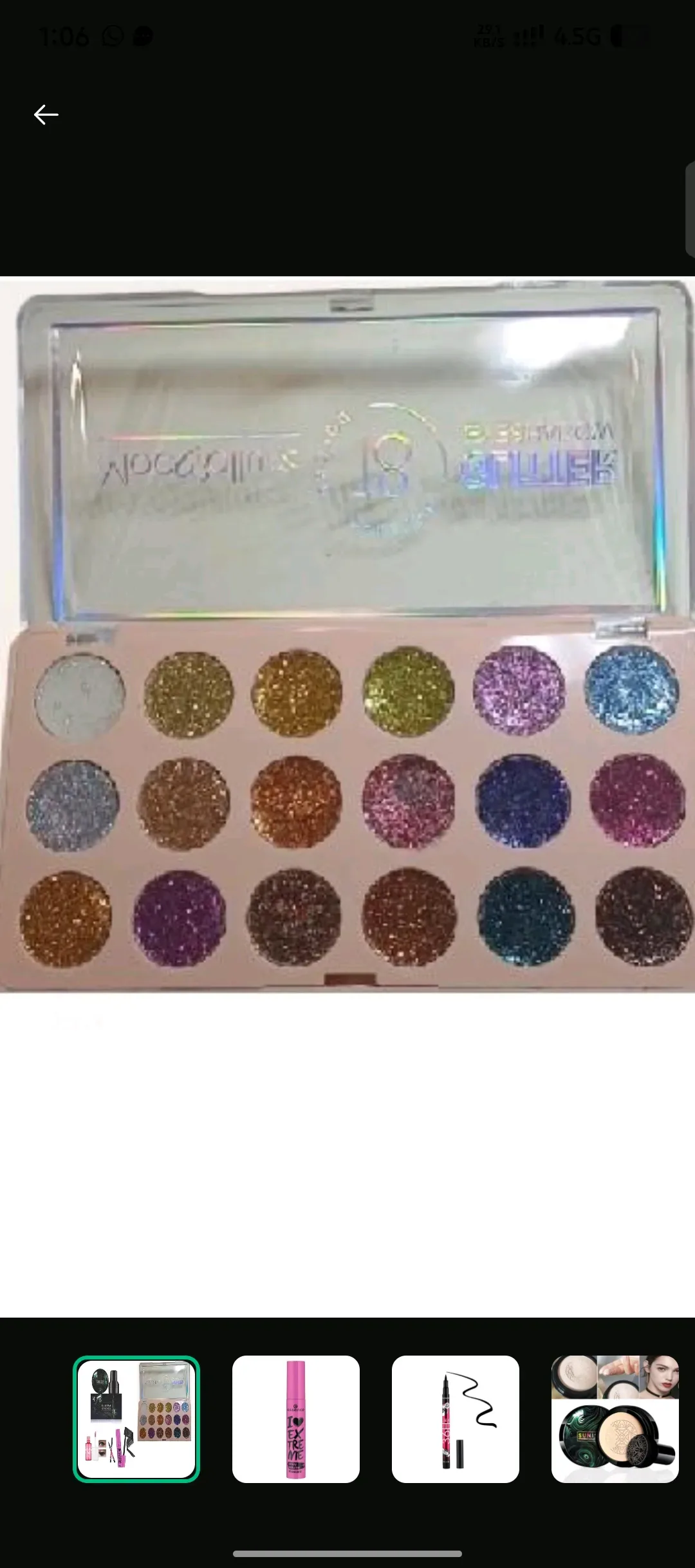 18-Piece Glitter Eyeshadow Palette for Pakistani Makeup
*Product Description*: Make your eyes pop with this dazzling 18-piece glitter eyeshadow palette, perfect for Pakistani weddings, parties, or even office glam. Designed for bold, long-lasting wear, it