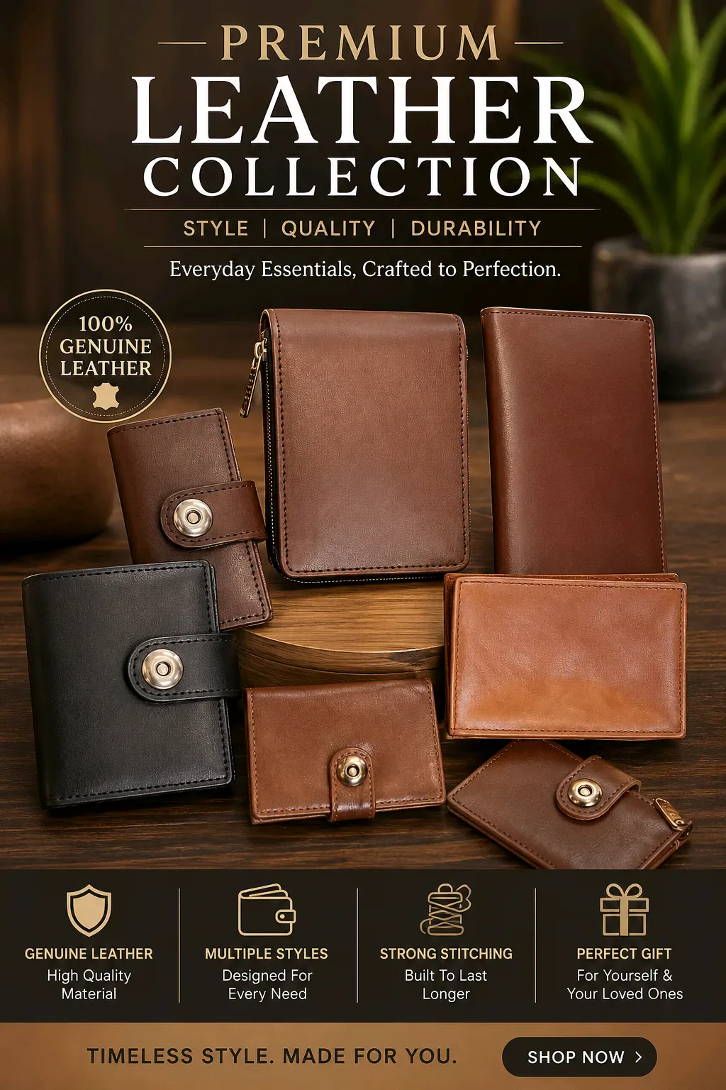 Man wallet Leather