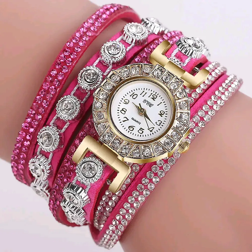 Women's Diamond-Enriched Cross Strap Watch with Gold Plated Face
  
Price...2500