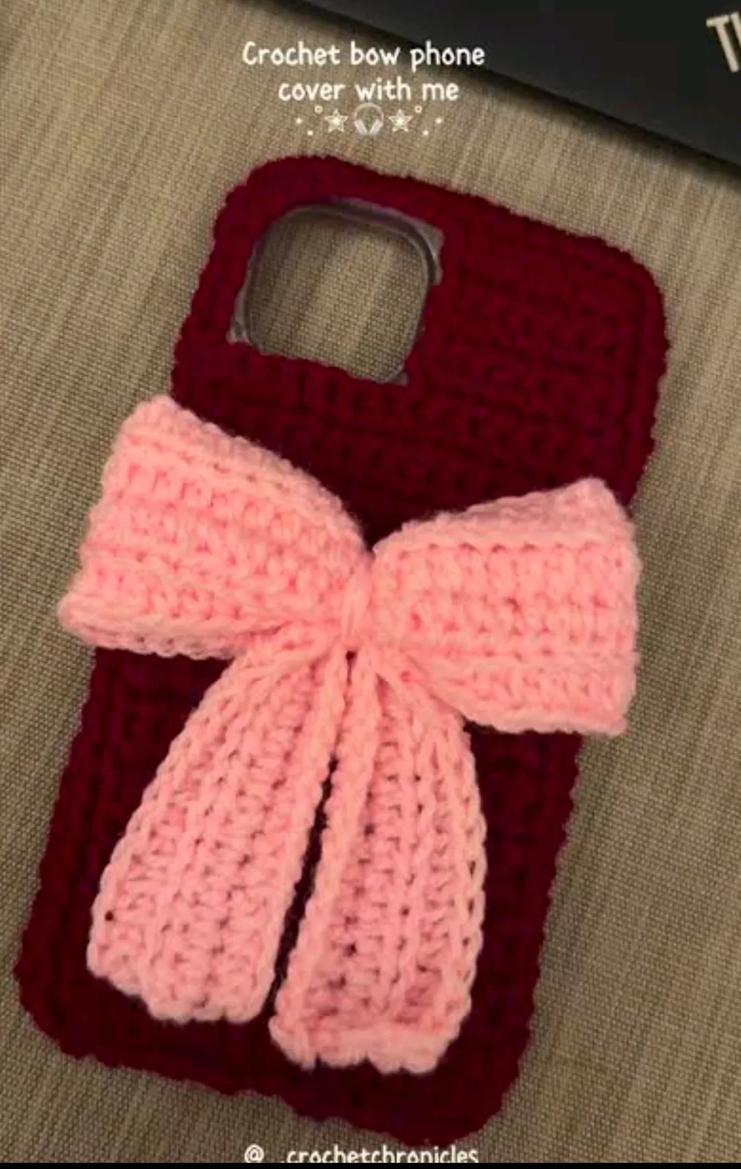 🎀 Beautiful Crochet Bow Cover | Handmade Bow Cover