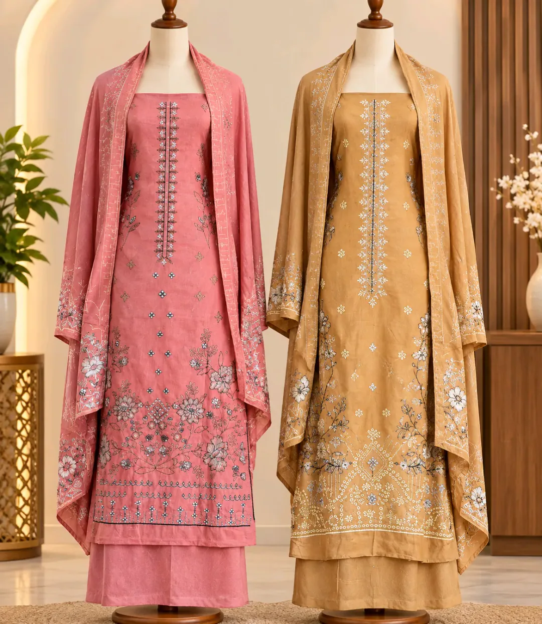 Cotton Embroidery Dupatta